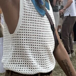 Bershka White Tank Top